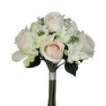 Adlmired By Nature Admired By Nature GPB8359-CM - GN 9 Stems Artificial Rose & Hydrangea Mixed Bouquet; Cream & Green GPB8359-CM/GN